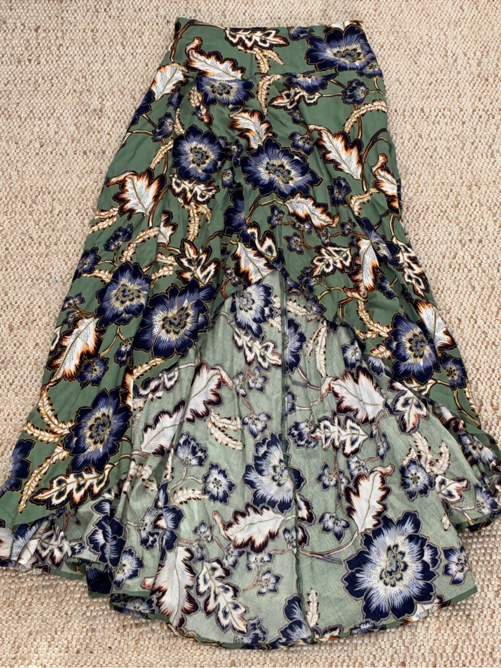 🌿 NWOT O’Neill Floral Maxi Skirt Small Boho Flowy Summer Vacation Lightweight - Picture 3 of 12